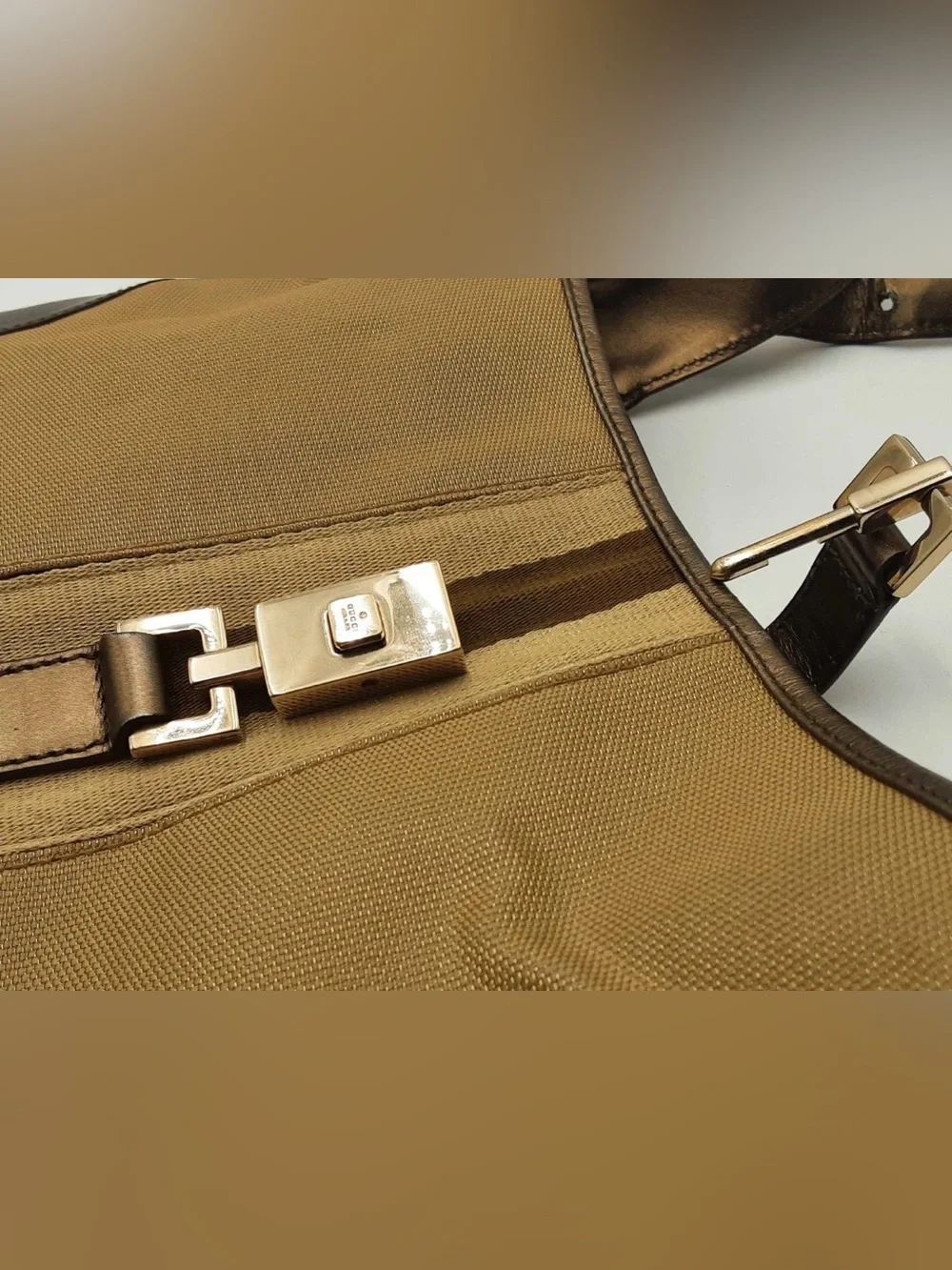 💎Authentic Gucci Jackie Gold Hobo Shoulder Bag 💎